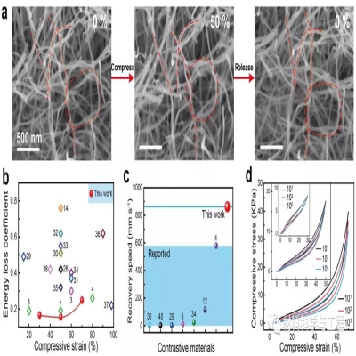 中國科大俞書宏團隊：超彈性硬碳氣凝膠