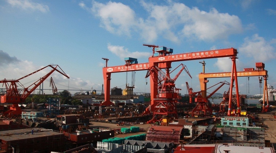 廣州船廠施工現場