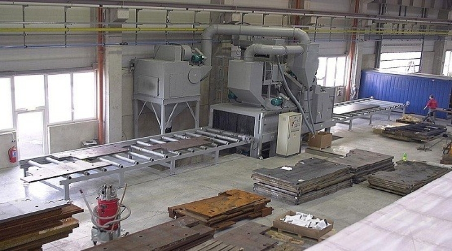 QX25鋼結構多功能拋丸除銹設備（管道，結構，板材一體機）